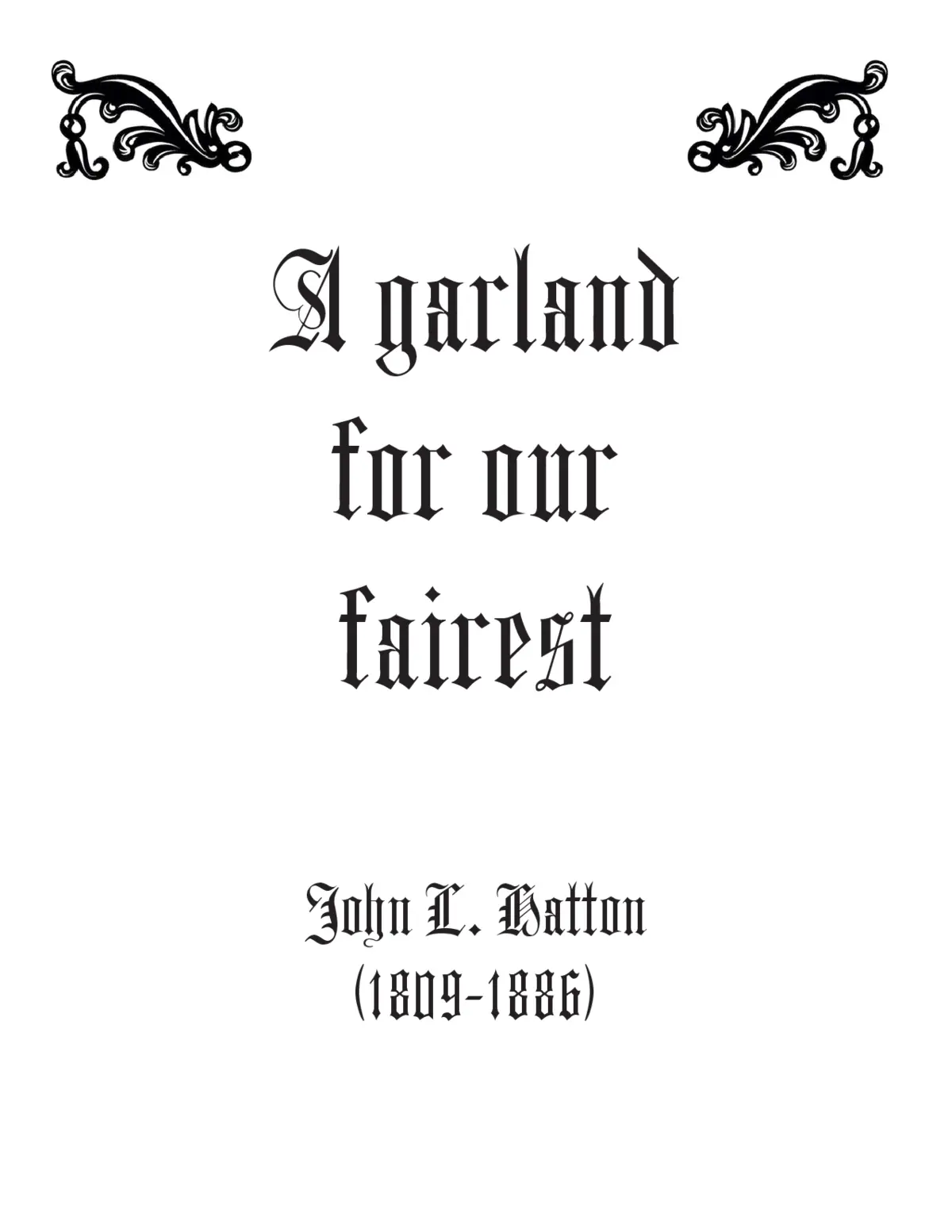 A garland for our fairest - Page 1