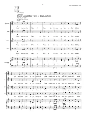 Praise waiteth for thee O Lord in Sion