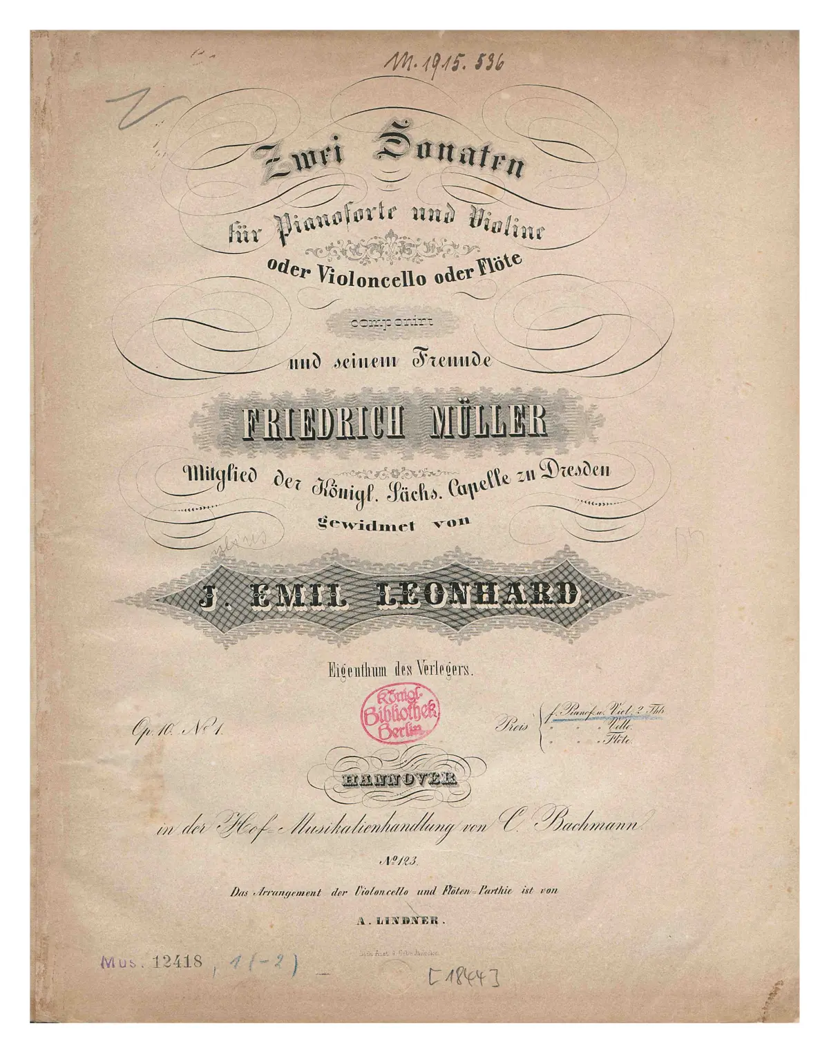 2 Violin Sonatas - Page 1