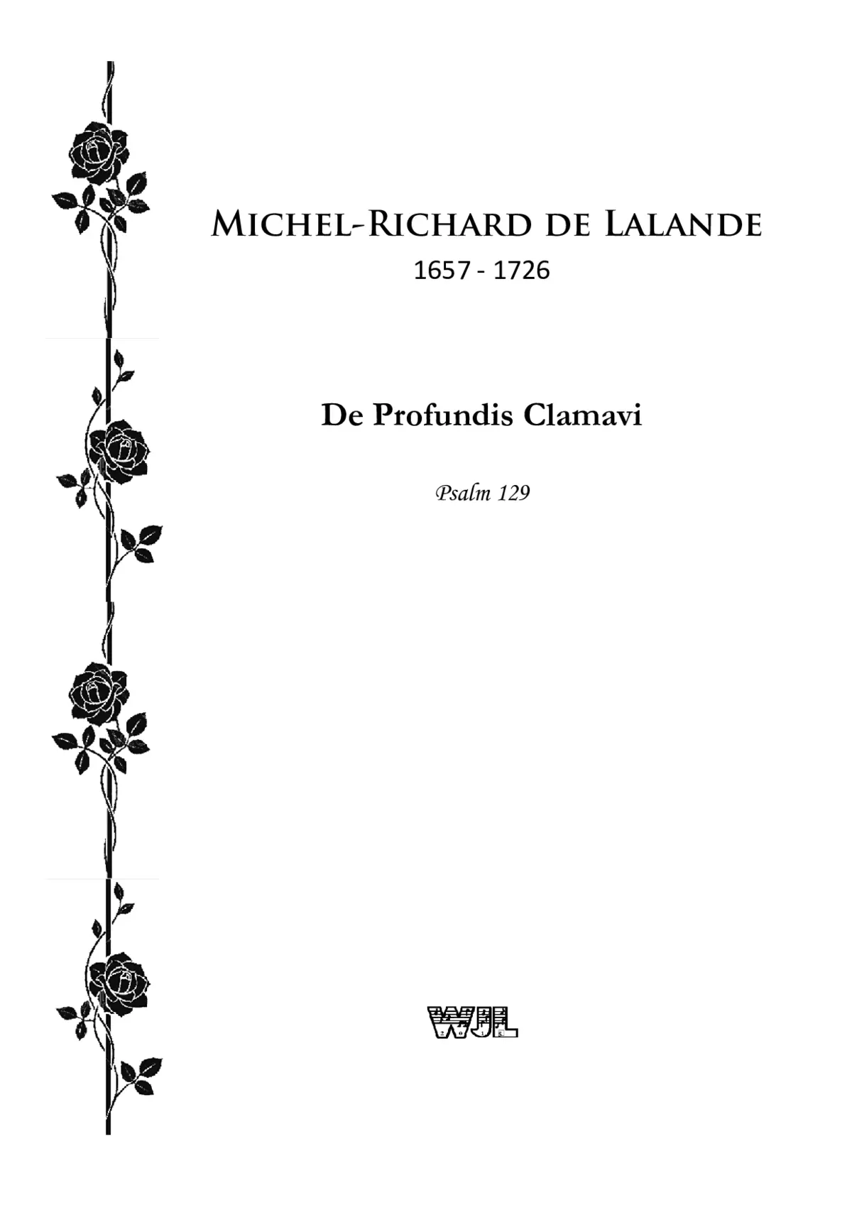 De profundis clamavi, S.23 - Page 1