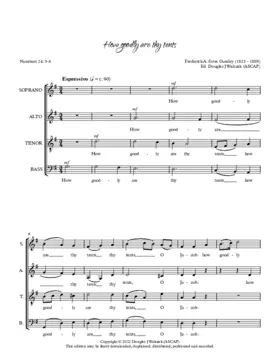 How goodly are thy tents