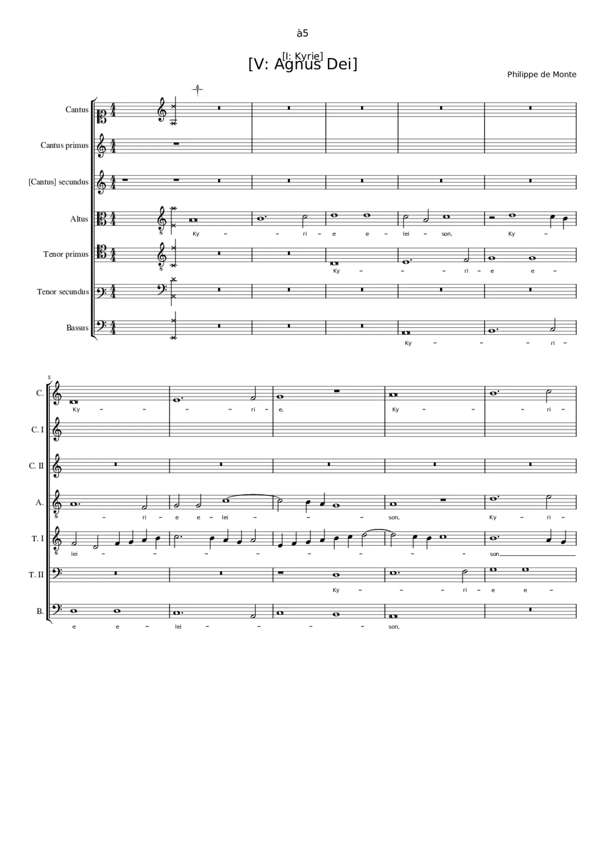 Missa Levavi oculos meos - Page 1