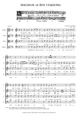 Pseaume 21 - Seigneur, le Roy s'esjouïra