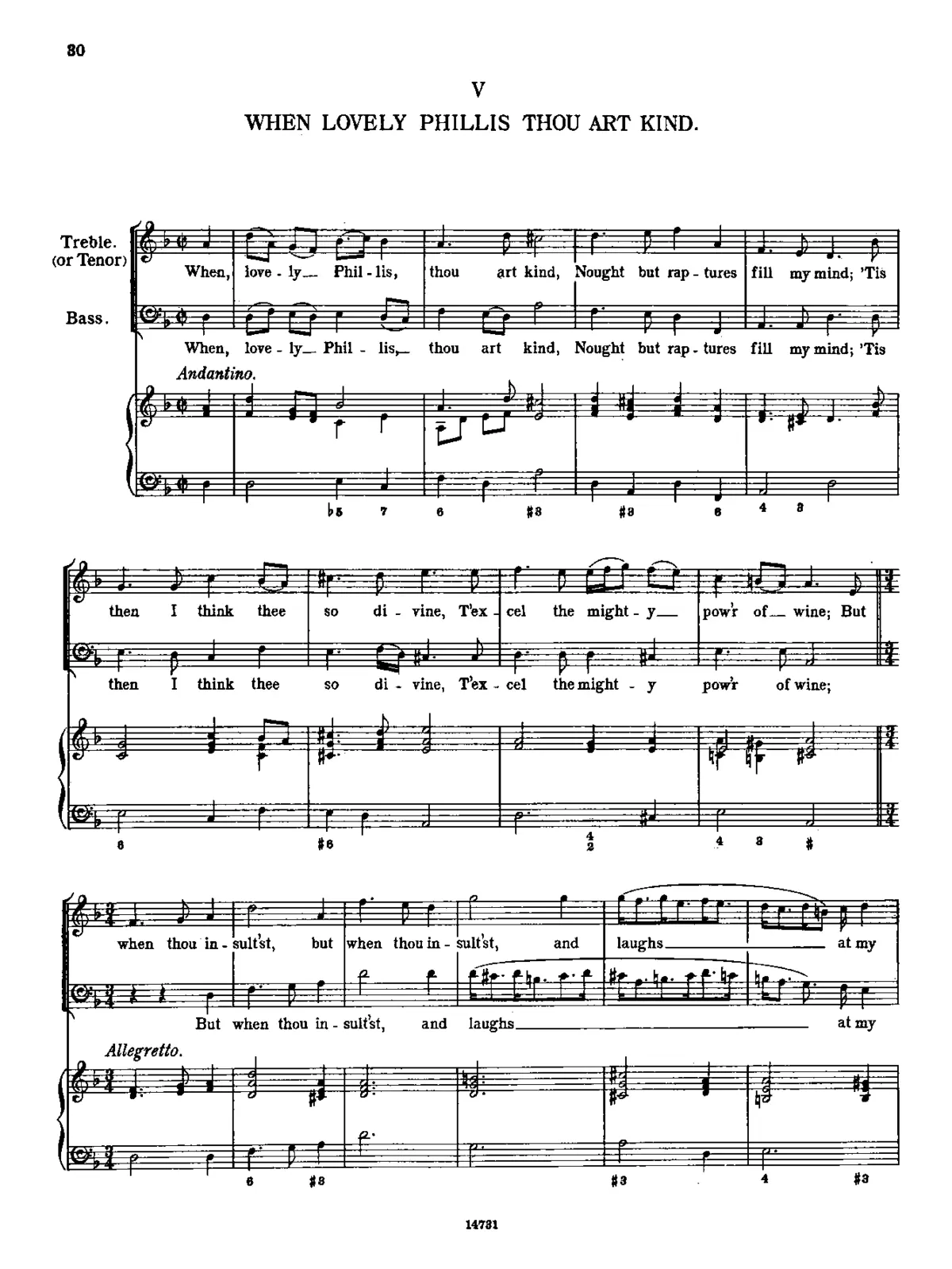 When, Lovely Phyllis, Thou Art Kind - Page 1