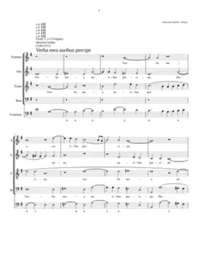 Verba mea auribus percipe Domine SWV 61