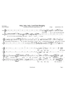 Holy holy holy Lord God Almighty - Asahel Benham