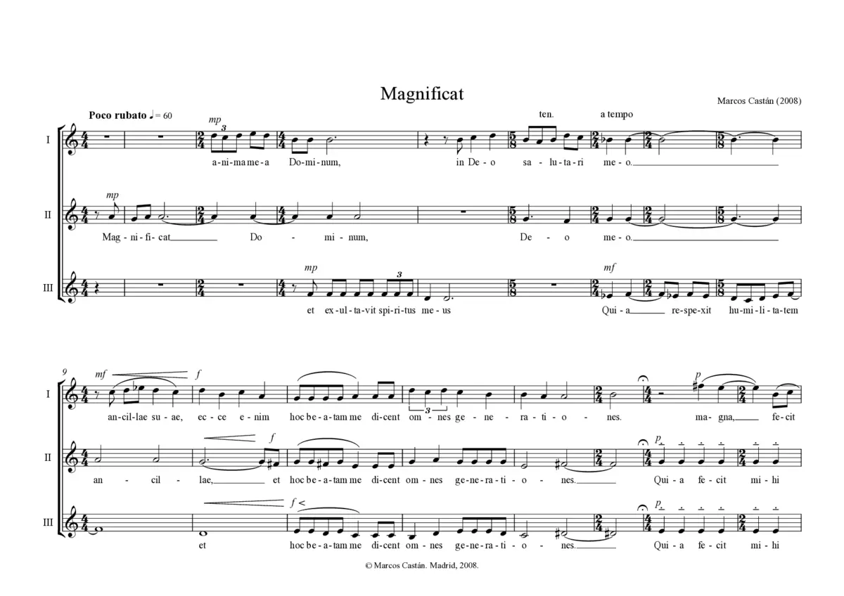 Magnificat - Page 1