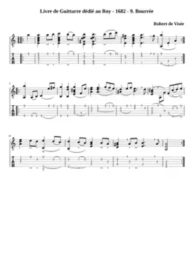 Livre de Guittarre dédié au Roy - 1682