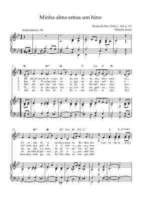 Minha alma entoa um hino