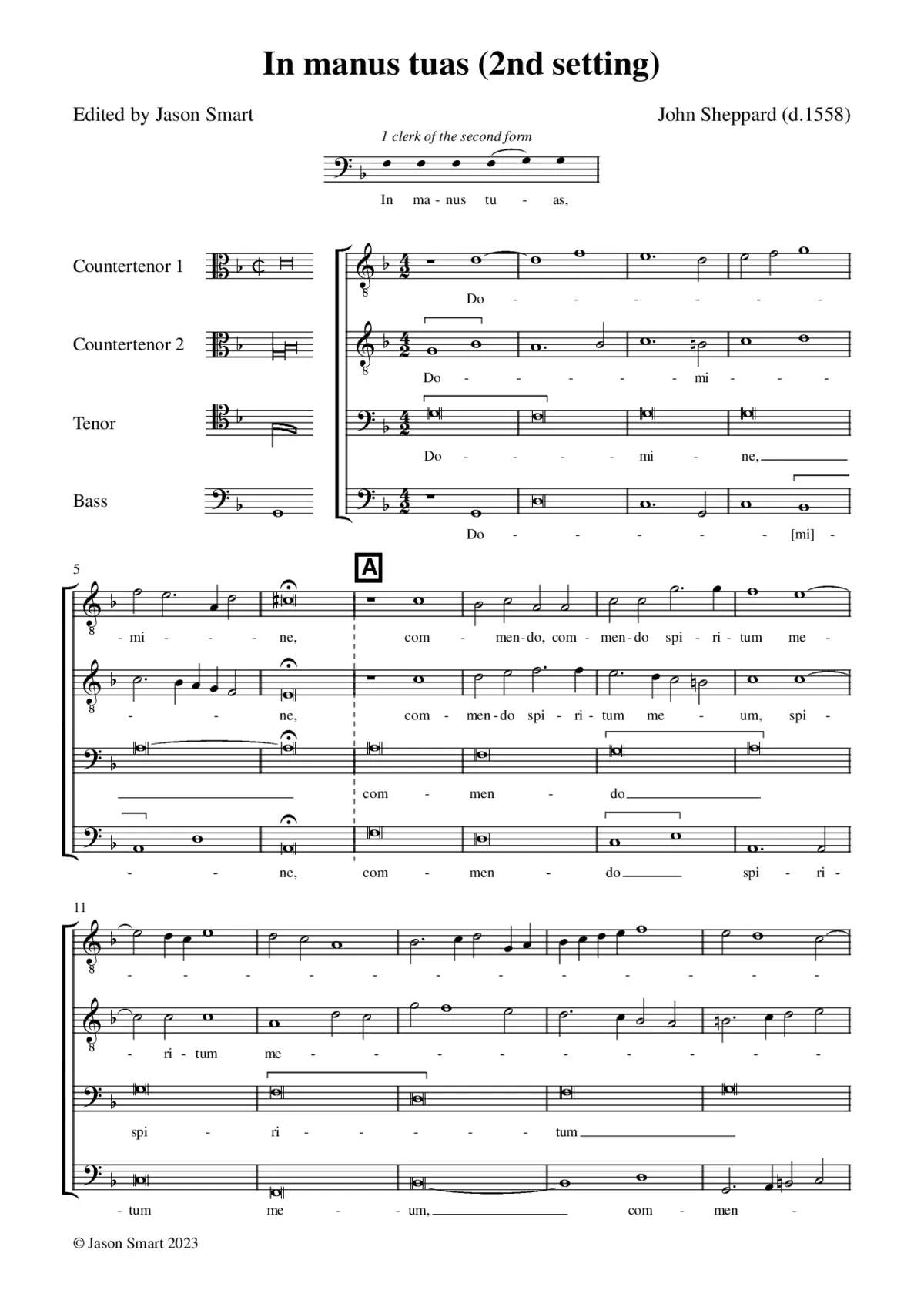 In manus tuas (2nd setting) - Page 1