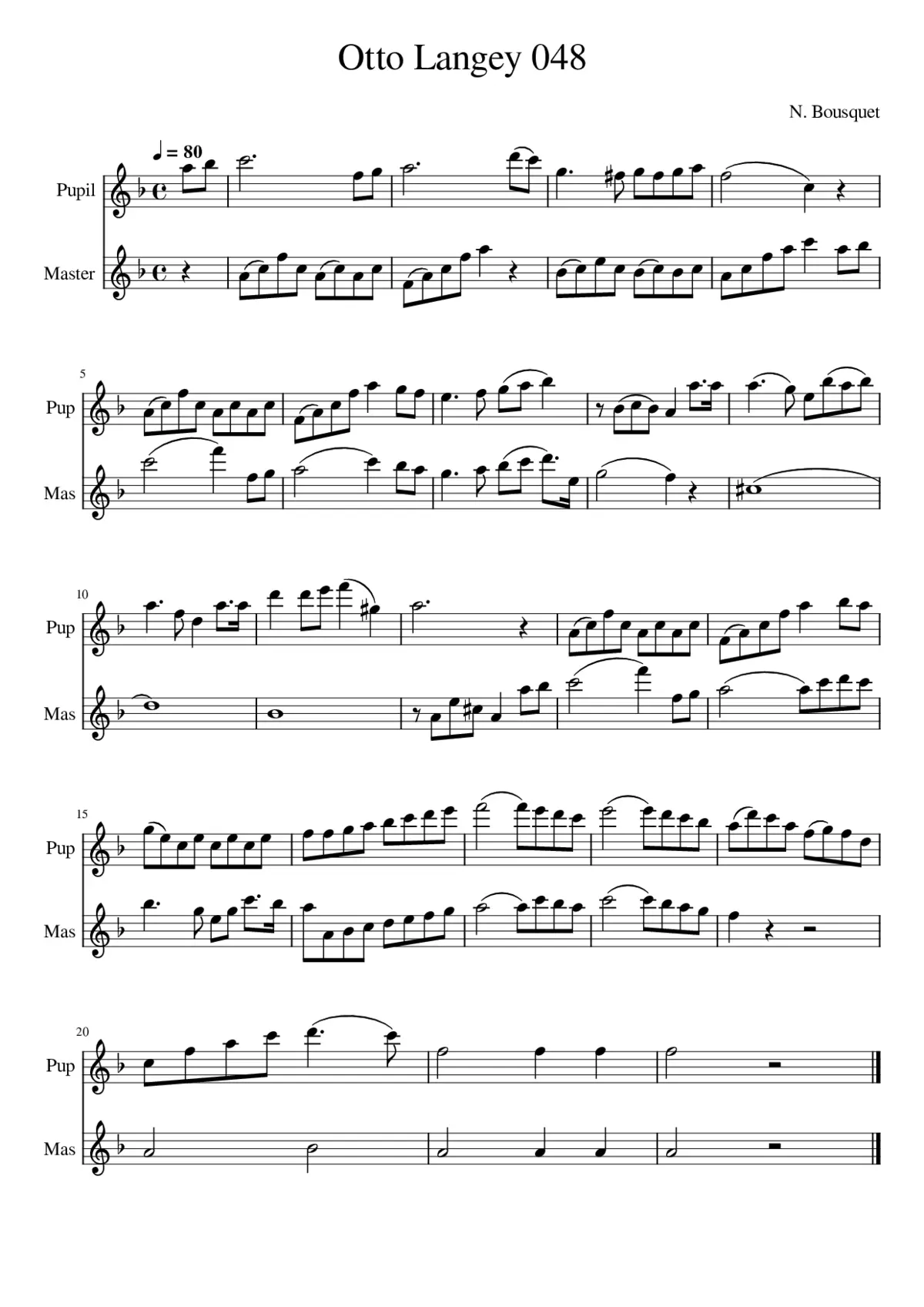 Flute Duet N. Bousquet - Page 1