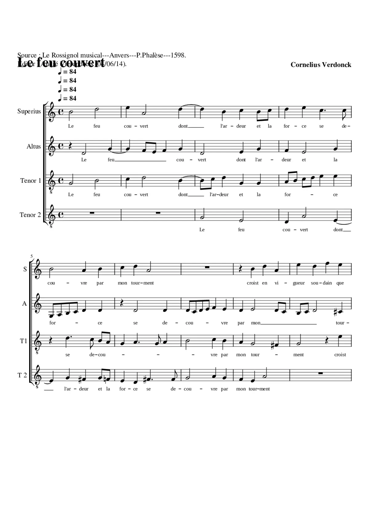 Le feu couvert - Page 1