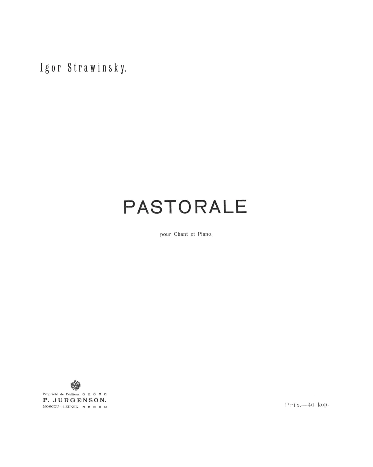 Pastorale - Page 1