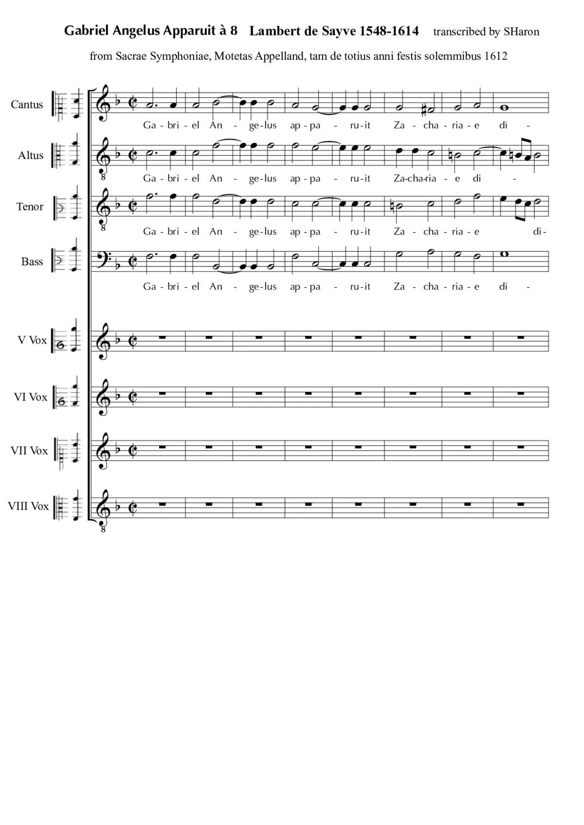 Gabriel Angelus apparuit à 8 - Page 1