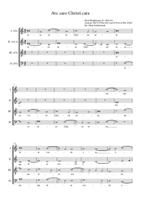 Ave caro Christi cara