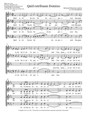 Quid retribuam Domino