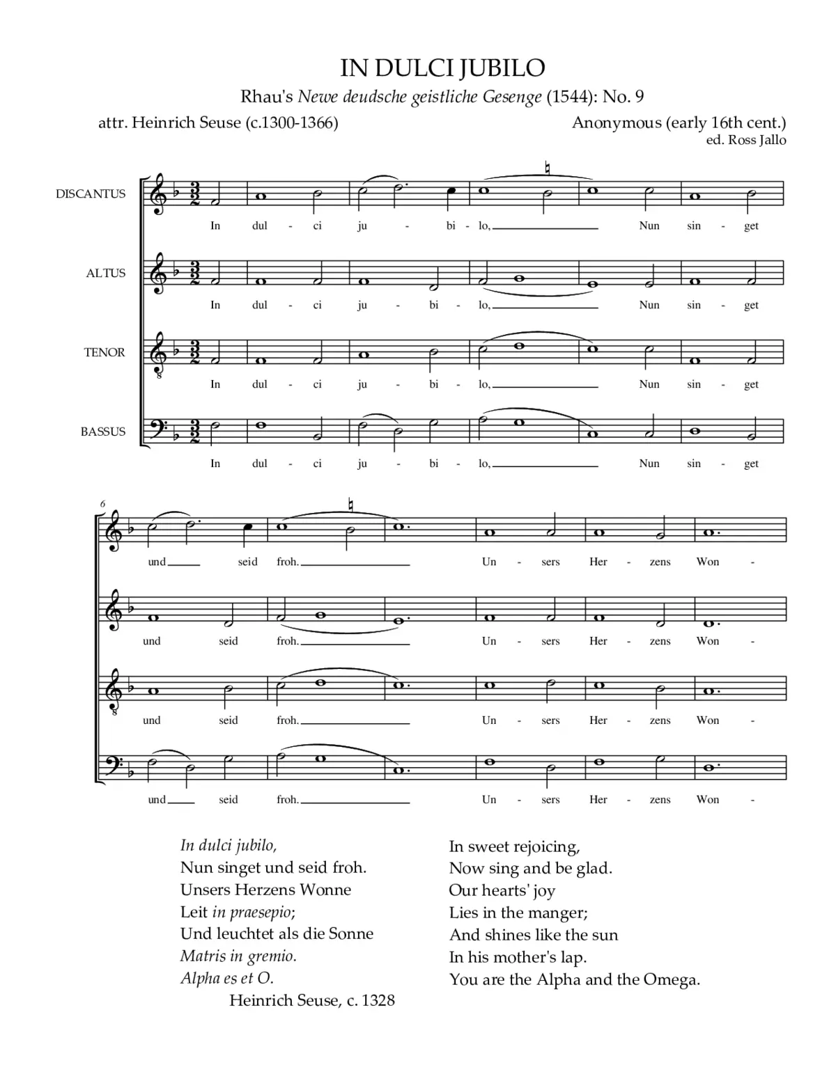 In dulci jubilo - Page 1