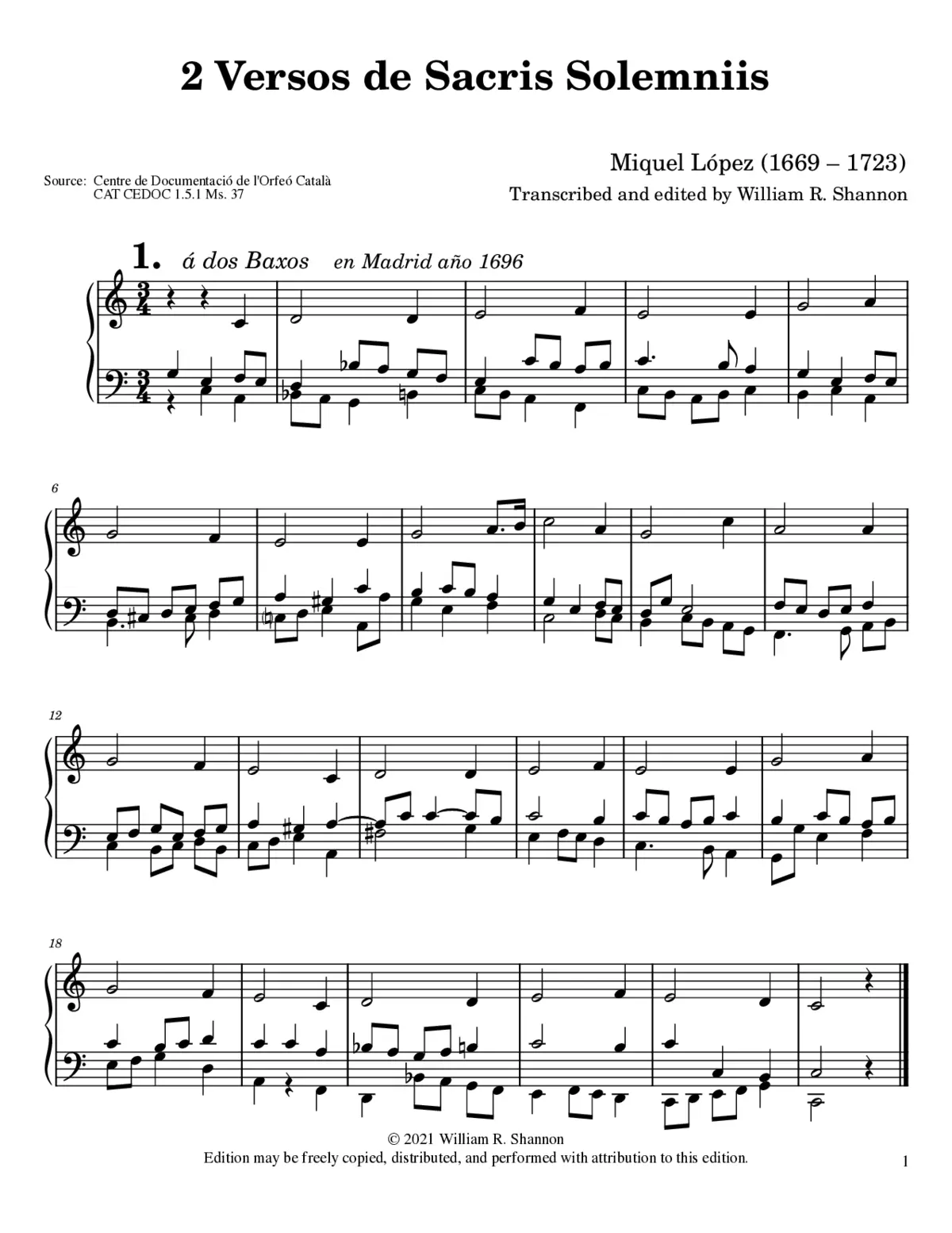 2 Versos de Sacris Solemniis - Page 1