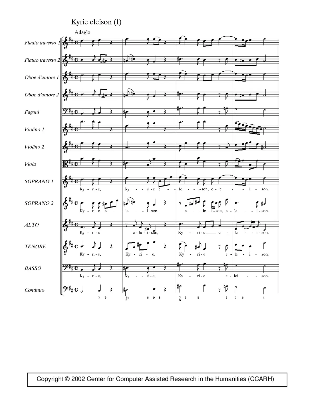 Mass in B minor, BWV 232 - Page 1