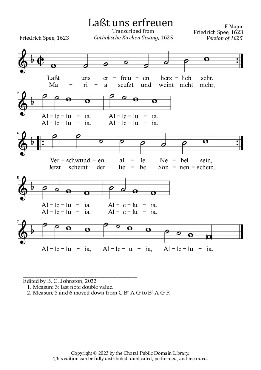 Lasst uns erfreuen - Page 1