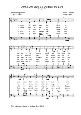 Stand up, and bless the Lord