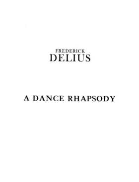 A Dance Rhapsody No. 1