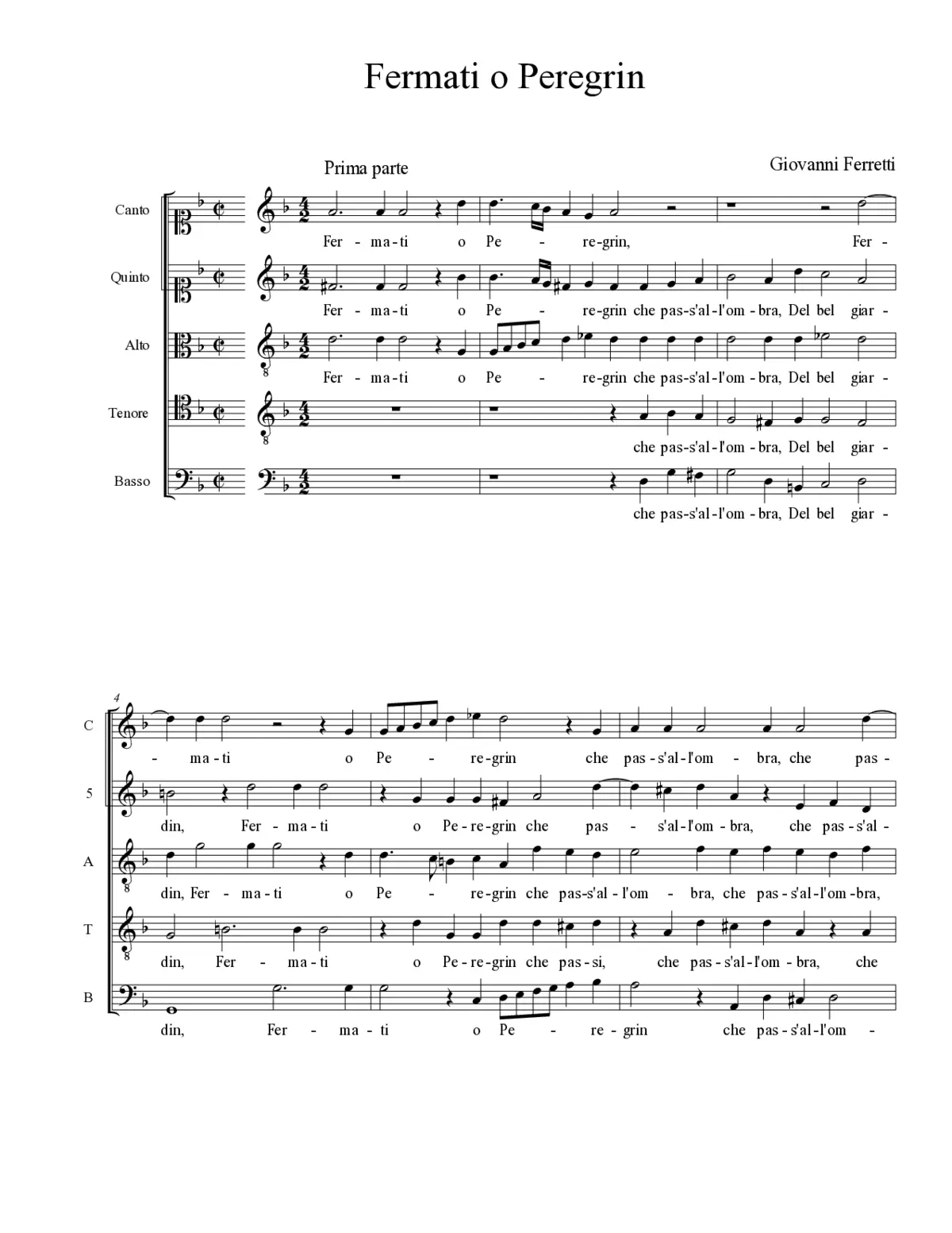 Fermati o Peregrin - Page 1