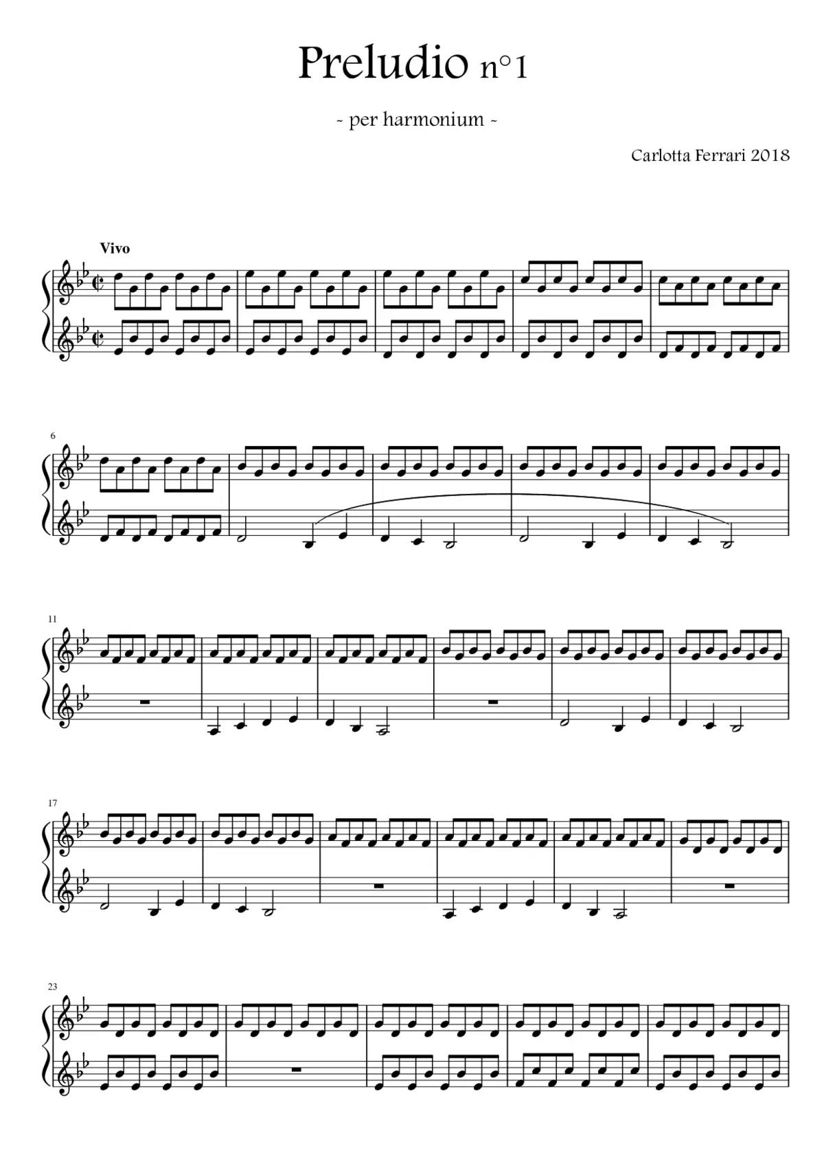 2 Preludi per harmonium - Page 1