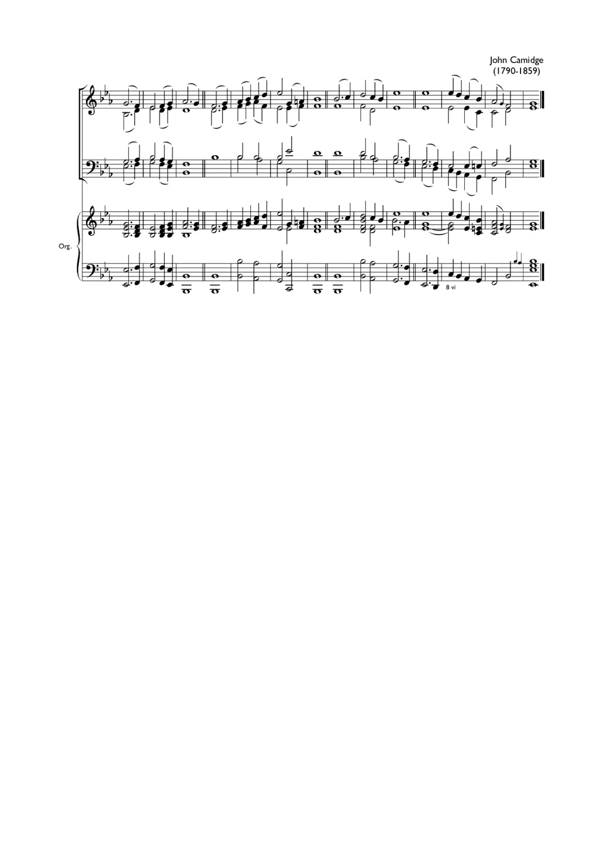 Double chant in E flat major III - Page 1