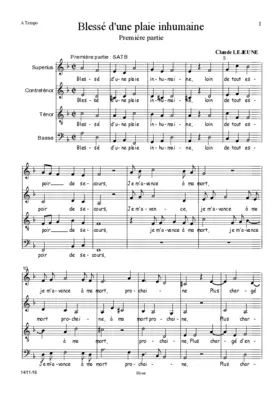 Blessé d'une plaie inhumaine