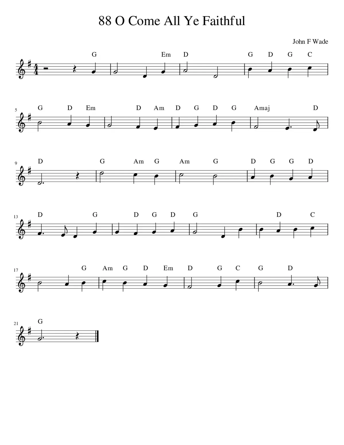 O Come All Ye Faithful - Page 1