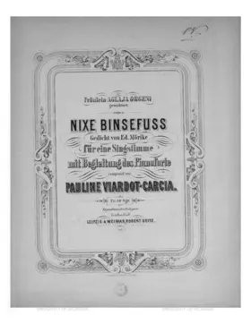 3 Lieder after Eduard Mörike