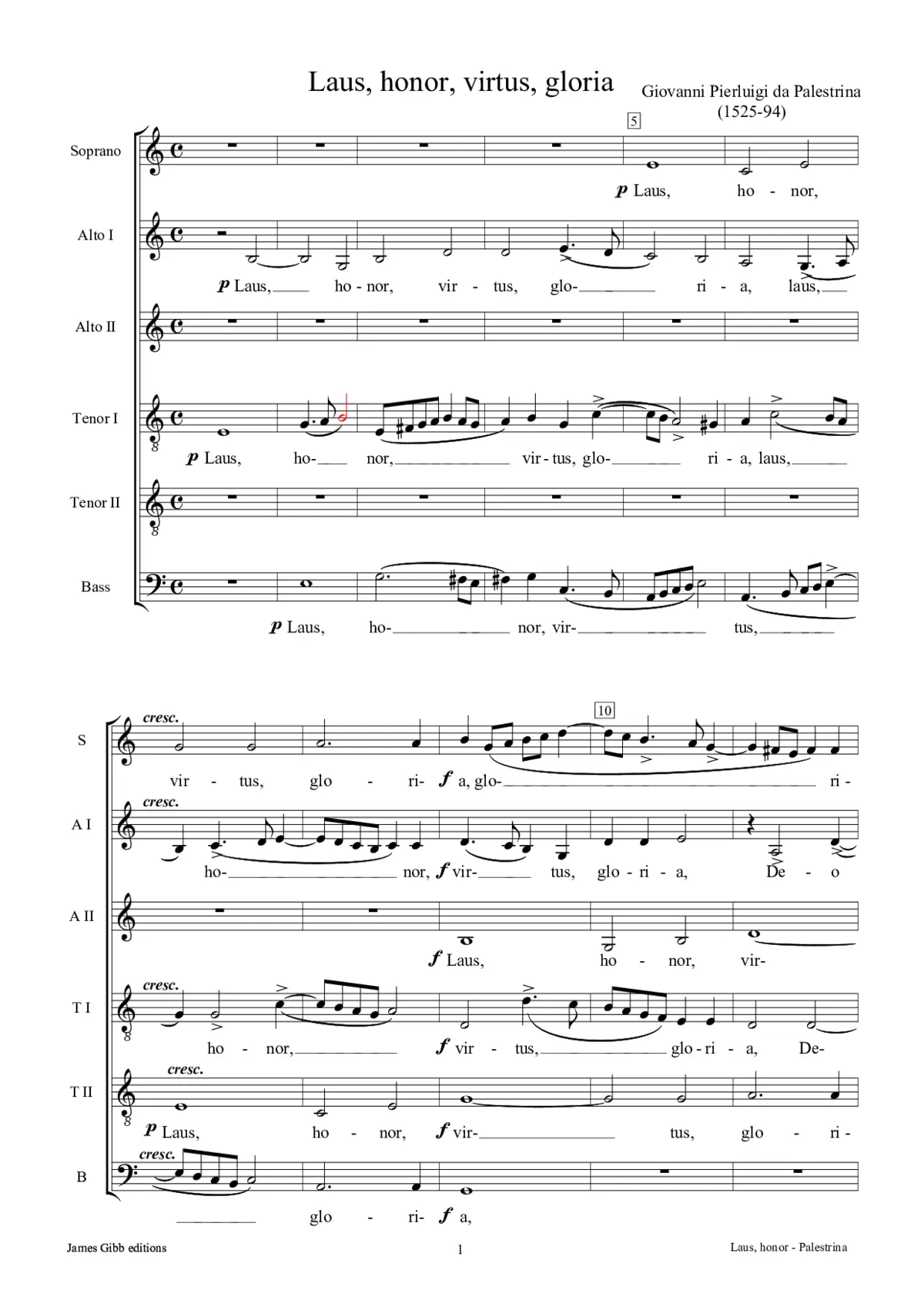 Laus, honor, virtus, gloria - Page 1