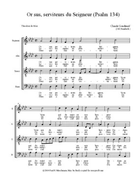 Or sus, serviteurs du Seigneur (Psalm 134)
