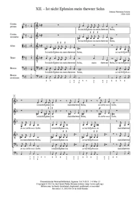 Ist nicht Ephraim mein teurer Sohn