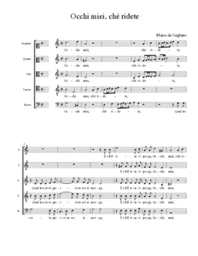 Occhi miei, ché ridete
