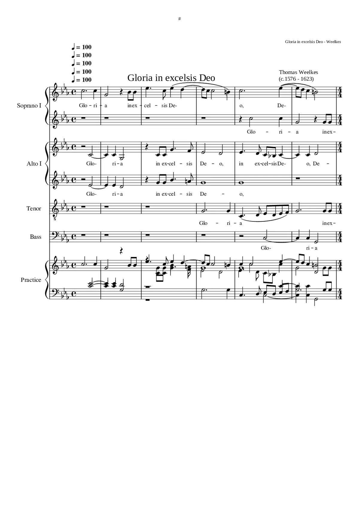 Gloria in excelsis Deo - Page 1