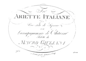 3 Ariette Italiane