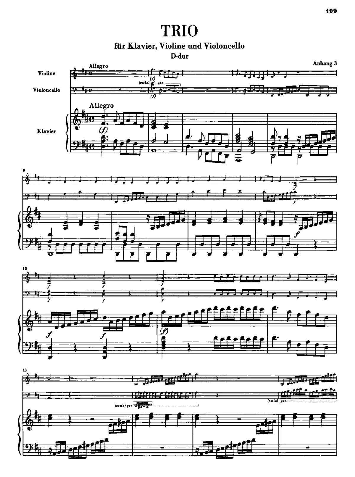 Piano Trio in D major - Page 1
