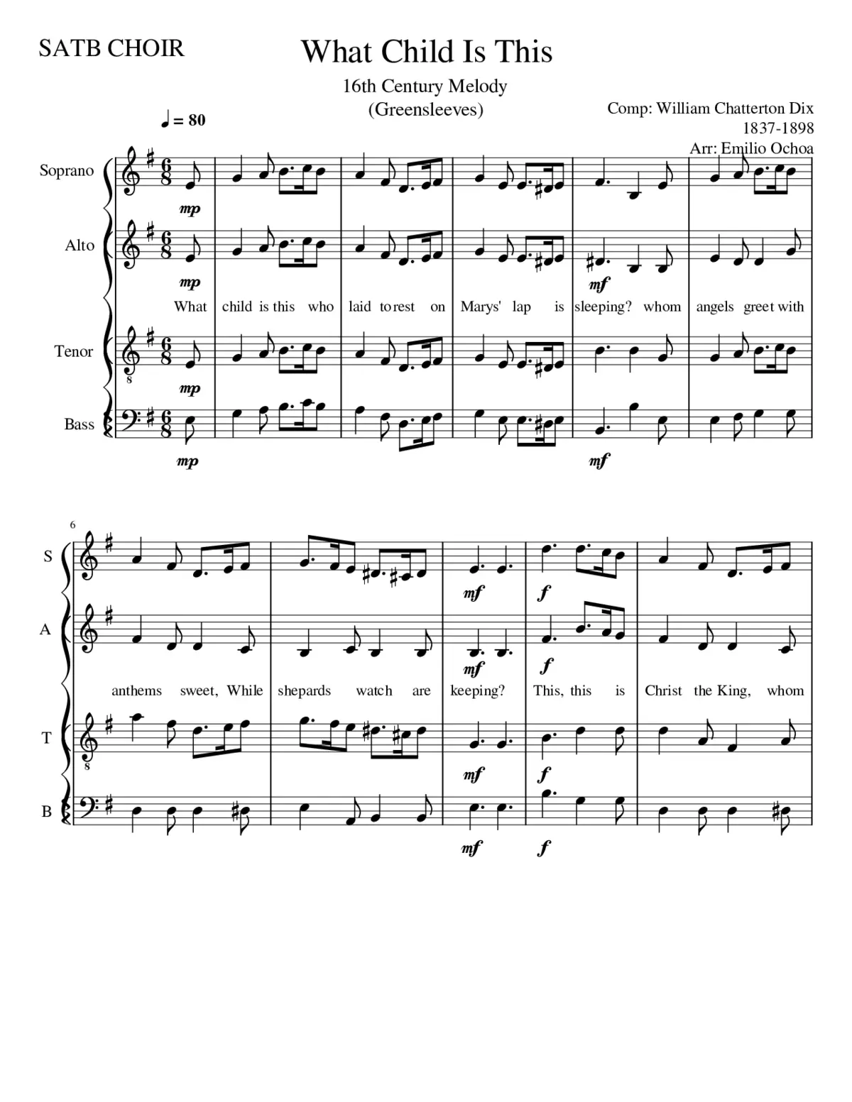 What Child Is This - Page 1