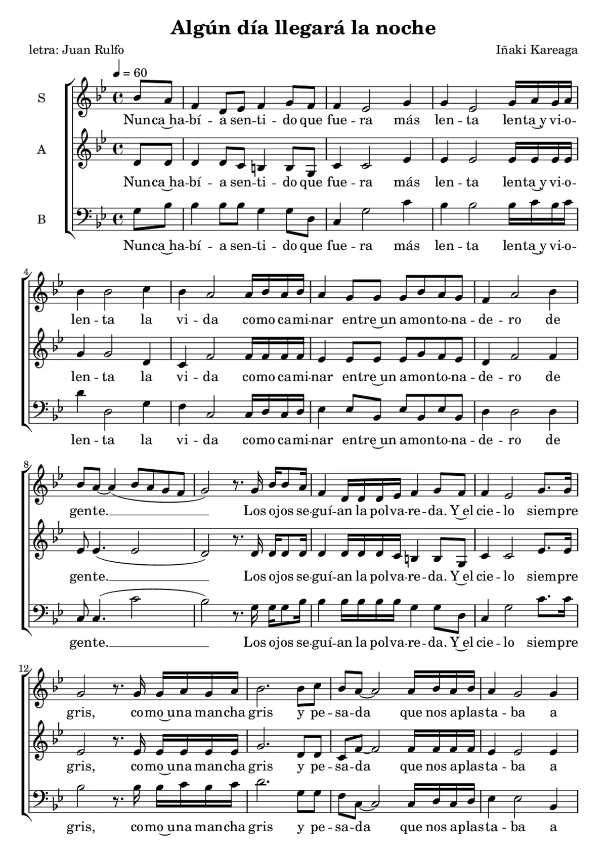 Algún día llegará la noche - Page 1