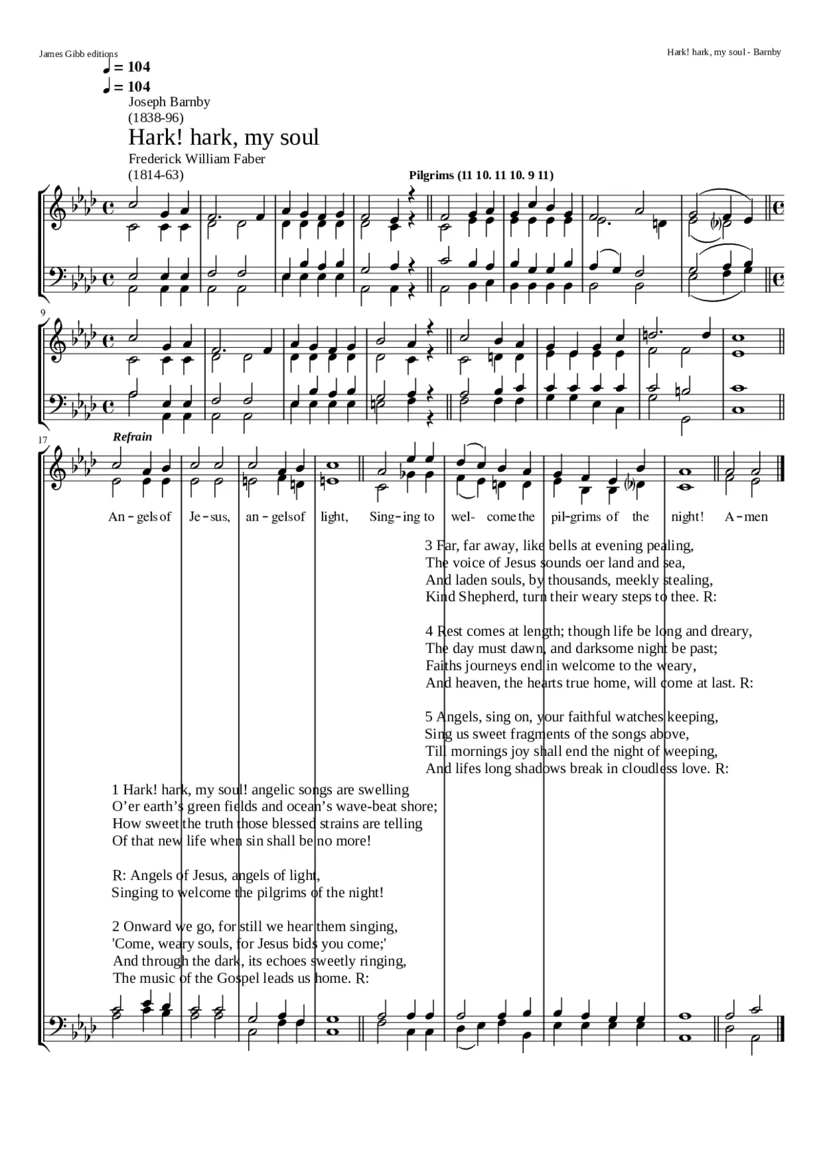 Hark! hark my soul - Page 1