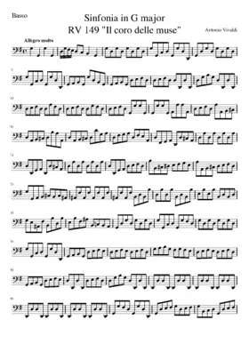 Sinfonia for Strings in G major