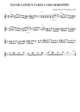 DAVIE LONIE'S FARM YARD HORNPIPE