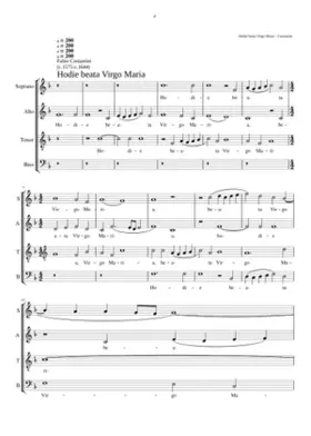 Hodie beata Virgo Maria