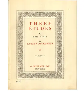 3 Etudes for Violin
