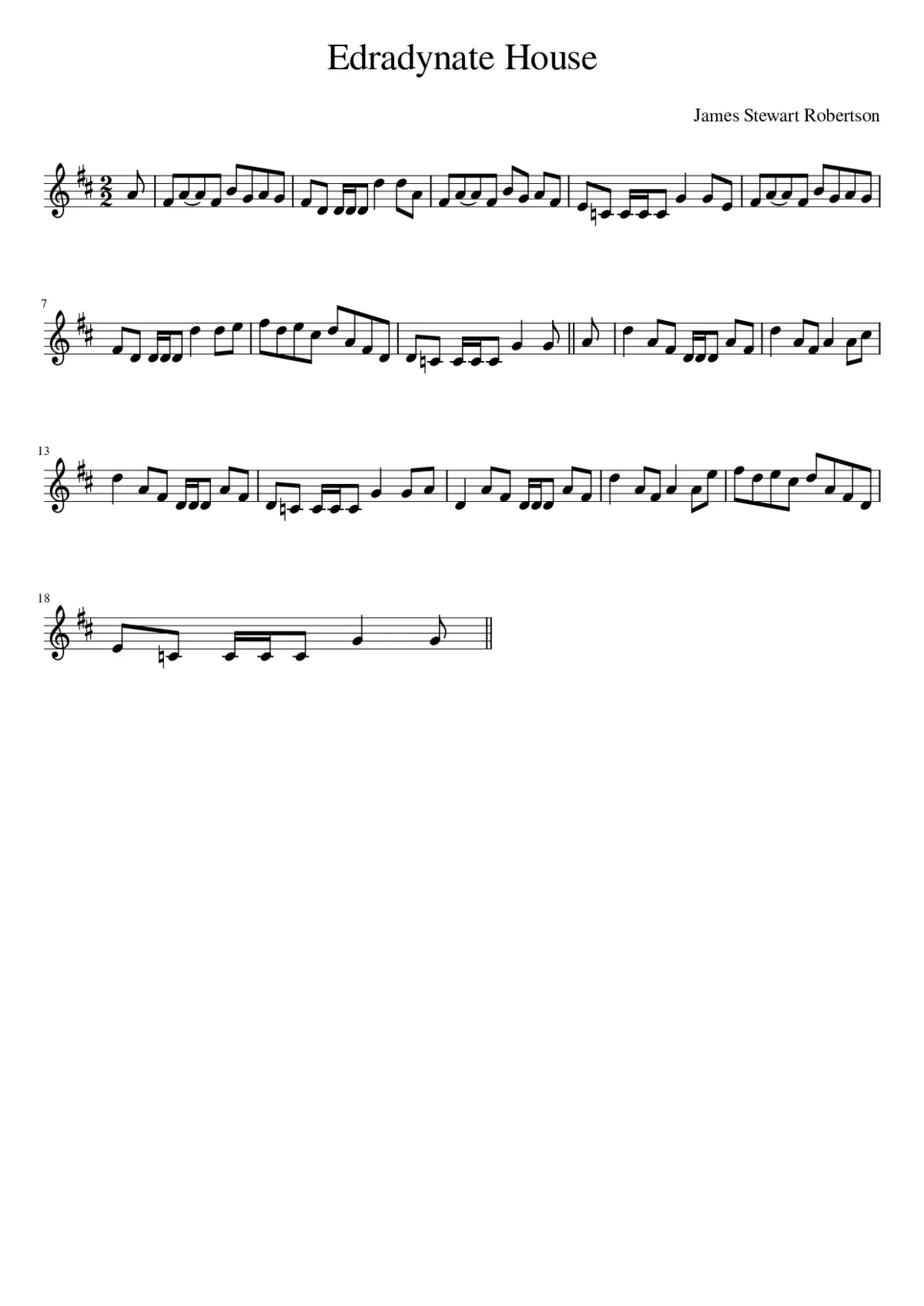 Edradynate House - Page 1