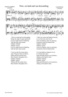 Now, on land and sea descending