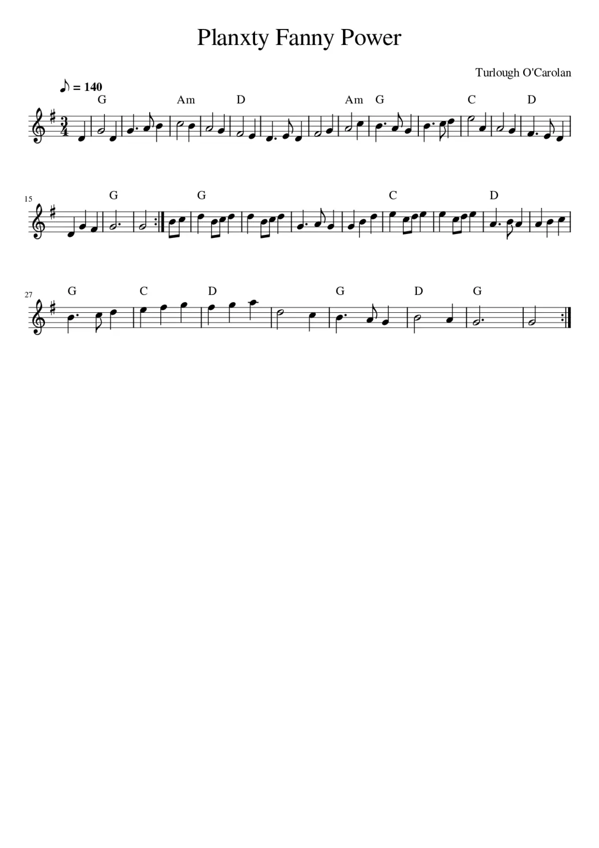 Planxty Fanny Power - Page 1