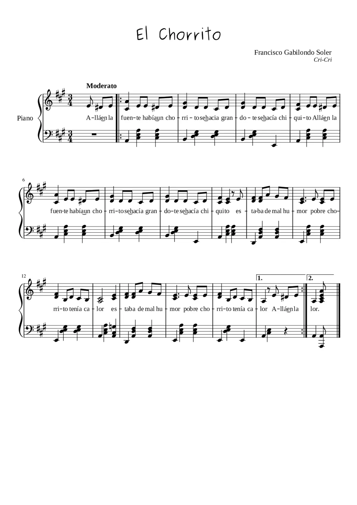 El chorrito - Page 1